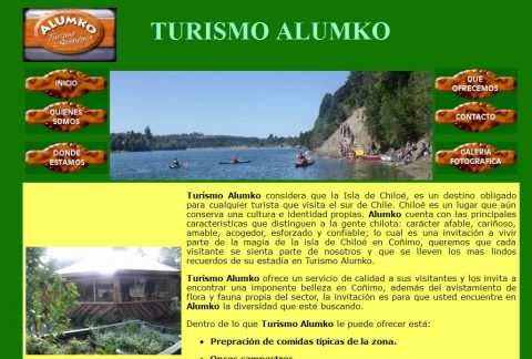 'Turismo Alumko' - www_turismoalumko_cl_queofrecemos_htm